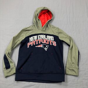 New England Patriots Hoodie Youth Small Pull Over Sweater Kids Boys Two Tone BG