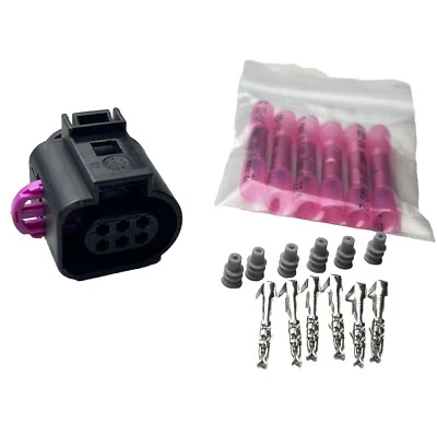 6 Pin Throttle Body Connector Repair Kit VW 2000-09 Audi RS4 10-15 1J0973713 USA - Image 1 of 4