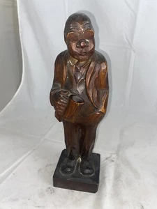 Sehr früher geschnitzter deutscher Pfeifer Schwarzwald Karl Griesbaum. Biertrinker - Bild 1 von 12