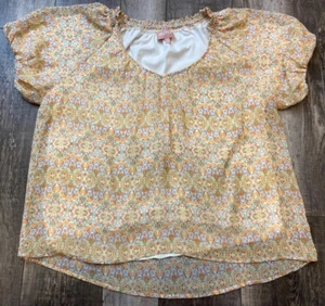 Camicia Show Me Your MuMu donna grande manica corta Kirby stampa floreale top - Foto 1 di 14