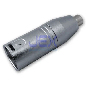 Locking 3-Pin Male XLR to Female RCA/Phono Adapter Connector Audio Converter PRO - Picture 1 of 1