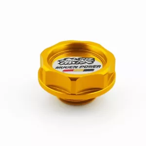 Mugen Power Oil Cap Radiator Cap Cover Fuel Filler Tank Fit for B D Gold - Picture 1 of 8