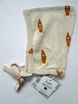 NEW Kate Quinn Pilot Elf Hat 6-12 Mos. Baby Rocket Space Neutral Organic Cotton - Image 1 of 3