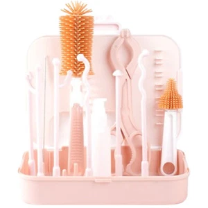 1Set Travel Bottle Cleaner Kit 6 In 1 Baby Bottle Cleaning Set For Home Outing - Picture 1 of 12