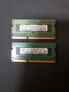 Samsung hynix 2GB (2x1Gb) 1Rx8 PC3-8500S LAPTOP RAM Memory - Picture 1 of 9