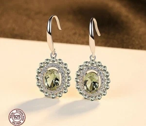 BENIAMINO Damen Ohrringe Ohrhänger 925er Sterling Silber Green Peridot VVS OVP - Bild 1 von 10
