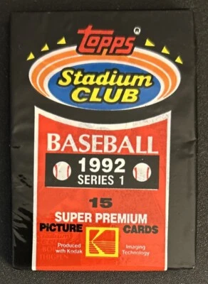 Paquete de tarjetas de béisbol 1992 Topps Stadium Club Bobby Thigpen White Sox mostrando parte superior Foto 1 de 2