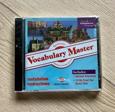 VOCABULARY MASTER CD New Sealed Includes Alphabet References 10 City Travel Tour - Image 1 of 3