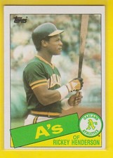 1985 Topps #115 Rickey Henderson