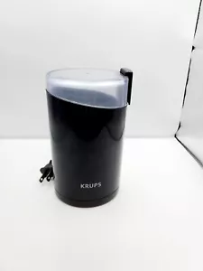 Molinillo eléctrico de especias y café KRUPS F203 con cuchillas de acero inoxidable, negro - Imagen 1 de 7