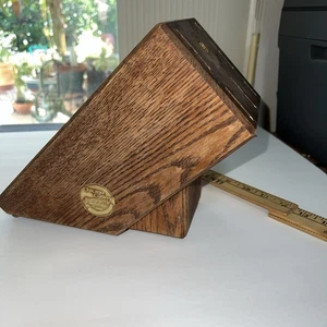 Chicago Cutlery Wood Knife Block ONLY 6 Knife Slots - Picture 1 of 12