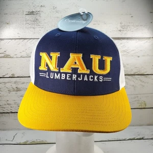 Northern Arizona University Holzfäller Mütze Snapback Trucker Cap blau gelb Neu mit Etikett - Bild 1 von 18