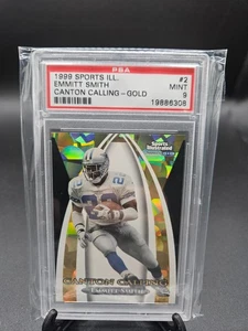 1999 Fleer Sports Illustrated Canton Calling Gold Emmitt Smith #2 - PSA 9 MINT - Picture 1 of 2