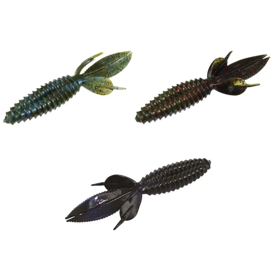 Paquete de 6 cebo suave castor ancho doble Reaction Innovations Foto 1 de 1