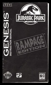 Jurassic Park: Rampage Edition (Sega Genesis) *NUR BEDIENUNGSANLEITUNG* - Bild 1 von 2