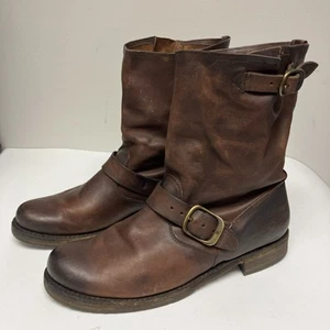 Frye Damen Vintage Veronica kurze Schnalle Stiefel braun Größe 10 B - Bild 1 von 17