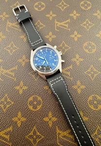 IWC Pilot Chronograph Fliegeruhr Automatik Kaliber schwarzes Zifferblatt Swiss Made - Bild 1 von 15