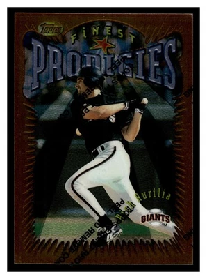1996 Finest Rich Aurilia #351 With Coating San Francisco Giants - Image 1 of 2