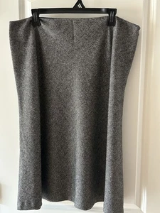 Falda Midi Kate Hill Talla 18 Gris Tweed Mezcla Lana Preppy Forrada con Dinero Antiguo - Imagen 1 de 9