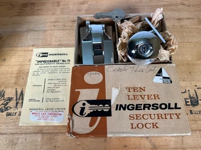 Llanta Ingersoll Deadlock Automático SC71 Cromo - Nuevo Stock Antiguo - Hecho en Inglaterra Foto 1 de 3