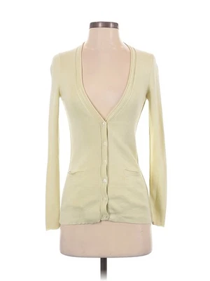 Cárdigan Banana Republic para mujer marfil seda XS Foto 1 de 2