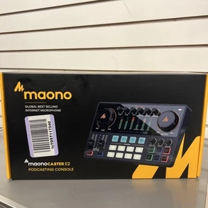 Maono MaonoCaster E2 Podcasting Console, Mixer Dual Mic Input Effects AME2 - Picture 1 of 8