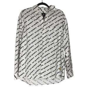 Bart Simpsons " Eat My Shorts" testo manica lunga uomo piccolo oversize bianco H&M - Foto 1 di 6