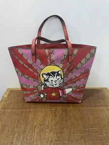 Gucci GG Supreme Monogram Kids Rocket Cat Tote bag - Picture 1 of 12
