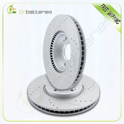 2 rotores de disco de freno para Jeep Comanche 1990-1997 1998 1999 taladro delantero Foto 1 de 4