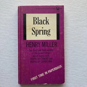 Vintage Black Spring Henry Miller 1963 Grove Press Evergreen Erstdruck - Bild 1 von 13