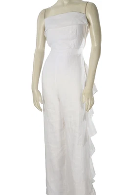 Mono ALEXIS Jara Blanco Sin Tirantes Volantes Detallado Talla M Foto 1 de 4