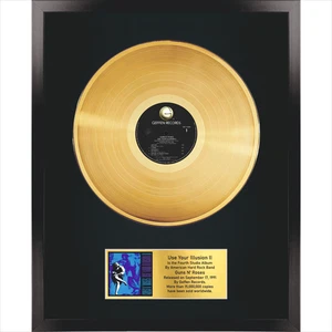 Guns N' Roses – Use Your Illusion II / LP Gold 12 inches /Souvenir in black fram - Picture 1 of 7