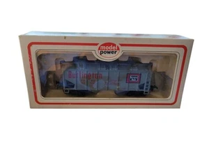 MODEL POWER Burlington Route Hopper CAR FOR TRAIN SET HO SCALE - Picture 1 of 7