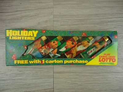 Paquetes de encendedores de camello vintage paquete duro de vacaciones club camello efectivo lotería cigarrillo  Foto 1 de 4