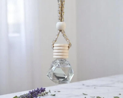 Difusor Colgante para Auto con Aroma a Cabernet | Vidrio y Madera Foto 1 de 4