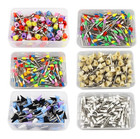 100pcs Dental Polishing Brush Heads Nylon Latch Flat Cleaning Set - NEW
