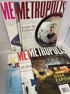 Lot of 6 Metropolis Magazines 1987 1988 Urban Architecture & Design TORN - Bild 1 von 3