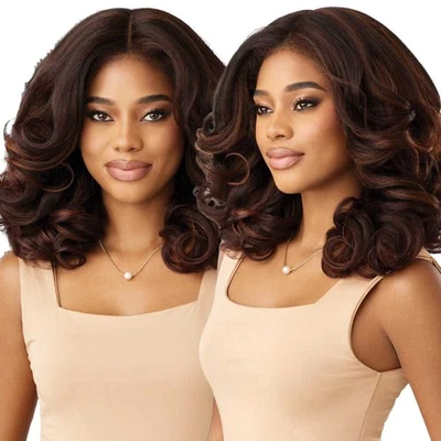 Peluca frontal de encaje sintético Outre derretido línea del cabello - KinkySoft 2 Foto 1 de 4