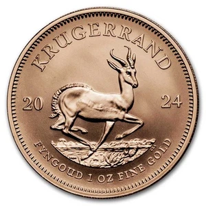 2024 South Africa 1 oz Reverse Proof Gold Krugerrand - Picture 1 of 6