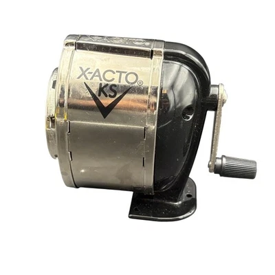 X-Acto KS Manual Pencil Sharpener Heavy-Duty Steel Helical Blade Wall/Table - Image 1 of 4