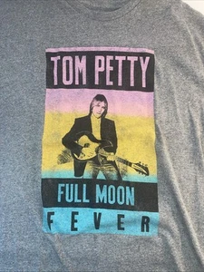 Tom Petty Full Moon Fever Adult Gray Tee Size LG 1970s Classic Rock. Tour(a - Picture 1 of 5