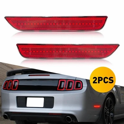 Luces laterales LED marcador trasero izquierdo+derecho rojo para Ford Mustang 2011 2010 2012 2013 2014 Foto 1 de 4