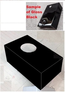 Corvette C6 2009-2013 Master Cylinder Cover Full Depth Black Aluminum dress up - Bild 1 von 4