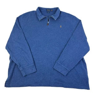 Polo Ralph Lauren 1/4 Zip Pullover Estate Rib hell babyblau Gr. XXL - Bild 1 von 6