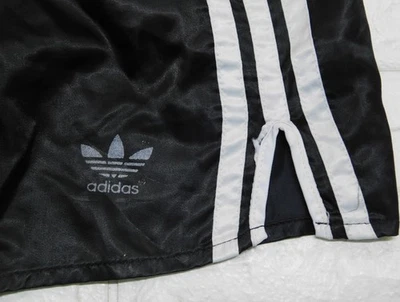 ADIDAS PANTALONCINI NYLON SPRINTER SHINY SHORTS GLANZ PANTS 182 VINTAGE 70'S D7 - Immagine 1 di 4