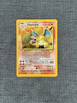 Charizard Holo Base Set Unlimited 4/102 1999 Pokemon Card Near Mint - Image 1 of 2