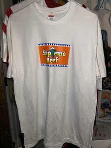 Nuevo SS25 Supreme Supreme Beef 🥩 Blanco M L Como Nuevo Sin Etiquetas - Imagen 1 de 7