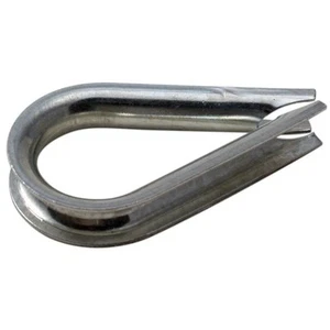 25 AN Type Zinc Plated Wire Rope Thimbles, 1/4" - Picture 1 of 1