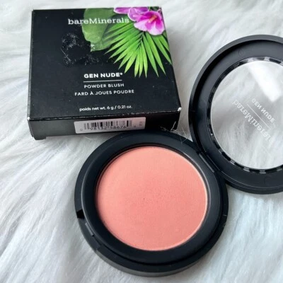 New BareMinerals Gen Nude Powder Blush~That Peach Tho~ Full size 6 g / 0.21 oz - Image 1 of 4