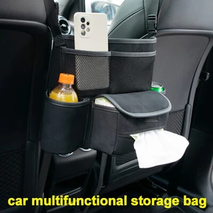 Car Net Pocket Handbag Holder Between Seat-Back Storage Bag Organizer - Picture 1 of 9